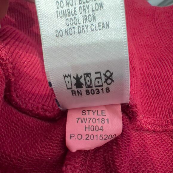 Vintage Lucky Y2K Pants Medium Wide Leg Embroidered Ombre Red Butterfly Flowers - Picture 10 of 10